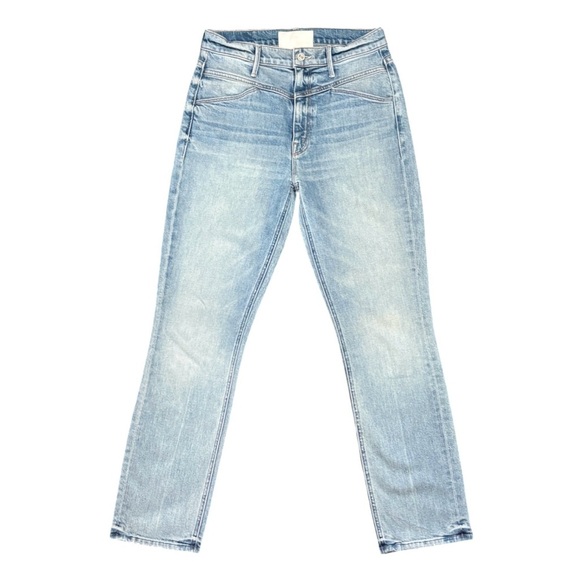 MOTHER The Dazzler Yoke Front Ankle Denim Jeans Wild Calling Blue Wash Size 27 - Picture 5 of 16